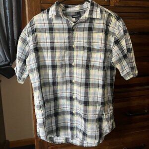 Croft & Barrow Plaid Button Shirt, Medium